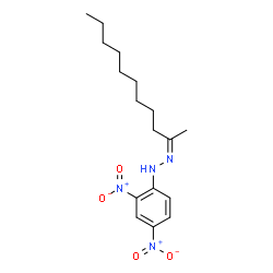 ChemSpider 2D Image | (2Z)-1-(2,4-Dinitrophenyl)-2-(2-undecanylidene)hydrazine | C17H26N4O4