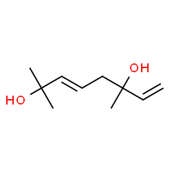 ChemSpider 2D Image | 2,6-Dimethyl-3,7-octadiene-2,6-diol | C10H18O2