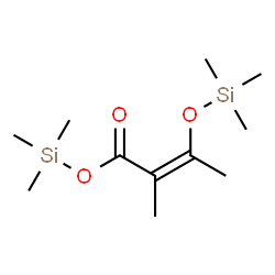 ChemSpider 2D Image | Trimethylsilyl (2Z)-2-methyl-3-[(trimethylsilyl)oxy]-2-butenoate | C11H24O3Si2