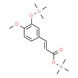 ChemSpider 2D Image | Cinnamic acid, 4-methoxy-3-(trimethylsiloxy)-, trimethylsilyl ester | C16H26O4Si2
