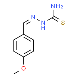 ChemSpider 2D Image | (2Z)-2-(4-Methoxybenzylidene)hydrazinecarbothioamide | C9H11N3OS