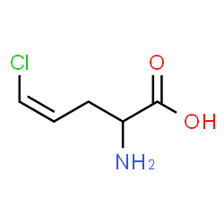 ChemSpider 2D Image | (4Z)-2-Amino-5-chloro-4-pentenoic acid | C5H8ClNO2
