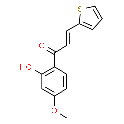 ChemSpider 2D Image | (2E)-1-(2-Hydroxy-4-methoxyphenyl)-3-(2-thienyl)-2-propen-1-one | C14H12O3S