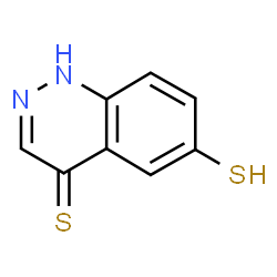 ChemSpider 2D Image | 6-Sulfanyl-4(1H)-cinnolinethione | C8H6N2S2
