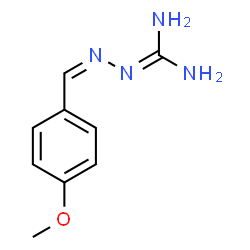 ChemSpider 2D Image | (2Z)-2-(4-methoxybenzylidene)hydrazinecarboximidamide | C9H12N4O