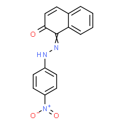 ChemSpider 2D Image | 1-[(4-Nitrophenyl)hydrazono]-2(1H)-naphthalenone | C16H11N3O3