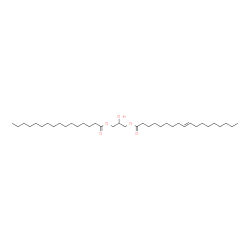 ChemSpider 2D Image | 2-Hydroxy-3-(palmitoyloxy)propyl (9E)-9-octadecenoate | C37H70O5
