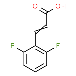 ChemSpider 2D Image | 3-(2,6-Difluorophenyl)acrylic acid | C9H6F2O2