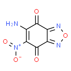 ChemSpider 2D Image | 5-Amino-6-nitro-2,1,3-benzoxadiazole-4,7-dione  | C6H2N4O5
