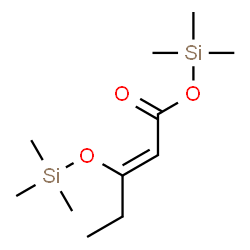 ChemSpider 2D Image | Trimethylsilyl (2Z)-3-[(trimethylsilyl)oxy]-2-pentenoate | C11H24O3Si2