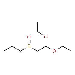 ChemSpider 2D Image | 1-[(2,2-Diethoxyethyl)sulfinyl]propane | C9H20O3S