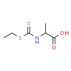 ChemSpider 2D Image | N-[(Ethylsulfanyl)carbonothioyl]alanine | C6H11NO2S2