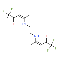 ChemSpider 2D Image | (3Z,3'Z)-4,4'-(1,2-Ethanediyldiimino)bis(1,1,1-trifluoro-3-penten-2-one) | C12H14F6N2O2