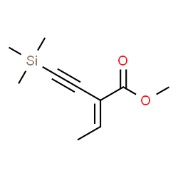 ChemSpider 2D Image | Methyl (2E)-2-[(trimethylsilyl)ethynyl]-2-butenoate  | C10H16O2Si