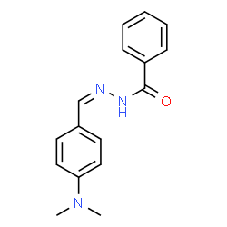 ChemSpider 2D Image | N'-{(Z)-[4-(Dimethylamino)phenyl]methylene}benzohydrazide | C16H17N3O