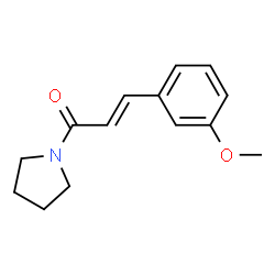 ChemSpider 2D Image | 1-(m-Methoxycinnamoyl)pyrrolidine | C14H17NO2