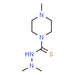 ChemSpider 2D Image | N',N',4-Trimethyl-1-piperazinecarbothiohydrazide | C8H18N4S