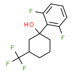 ChemSpider 2D Image | 1-(2,6-Difluorophenyl)-3-(trifluoromethyl)cyclohexanol | C13H13F5O