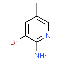 ChemSpider 2D Image | 2-Amino-3-bromo-5-picoline | C6H7BrN2
