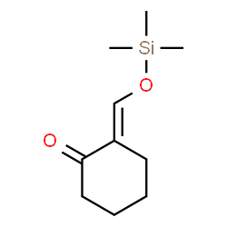 ChemSpider 2D Image | 2-(((Trimethylsilyl)oxy)methylene)cyclohexanone | C10H18O2Si