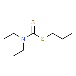 ChemSpider 2D Image | Propyl diethylcarbamodithioate | C8H17NS2