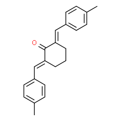 ChemSpider 2D Image | (2E,6E)-2,6-Bis(4-methylbenzylidene)cyclohexanone | C22H22O