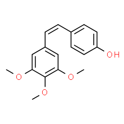 ChemSpider 2D Image | 4-[(Z)-2-(3,4,5-Trimethoxyphenyl)vinyl]phenol | C17H18O4