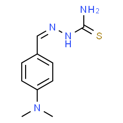 ChemSpider 2D Image | (2Z)-2-[4-(Dimethylamino)benzylidene]hydrazinecarbothioamide | C10H14N4S