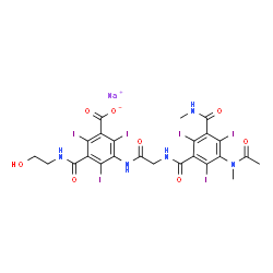 ChemSpider 2D Image | Ioxaglate sodium [USAN] | C24H20I6N5NaO8