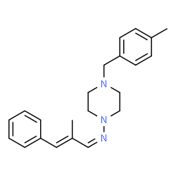 ChemSpider 2D Image | (1Z,2E)-2-Methyl-N-[4-(4-methylbenzyl)-1-piperazinyl]-3-phenyl-2-propen-1-imine | C22H27N3