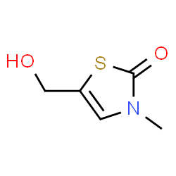 ChemSpider 2D Image | 5-(Hydroxymethyl)-3-methyl-1,3-thiazol-2(3H)-one | C5H7NO2S