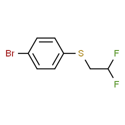 ChemSpider 2D Image | 1-Bromo-4-[(2,2-difluoroethyl)sulfanyl]benzene | C8H7BrF2S