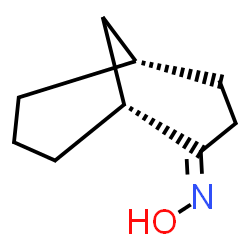 ChemSpider 2D Image | (1R,2Z,5S)-N-Hydroxybicyclo[3.3.1]nonan-2-imine | C9H15NO