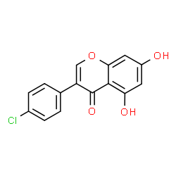 ChemSpider 2D Image | 3-(4-Chlorophenyl)-5,7-dihydroxy-4H-chromen-4-one | C15H9ClO4