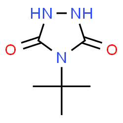 ChemSpider 2D Image | 4-(tert-butyl)-1,2,4-triazolane-3,5-dione | C6H11N3O2