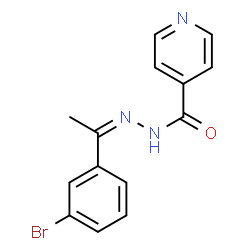 ChemSpider 2D Image | N'-[(1Z)-1-(3-Bromophenyl)ethylidene]isonicotinohydrazide | C14H12BrN3O