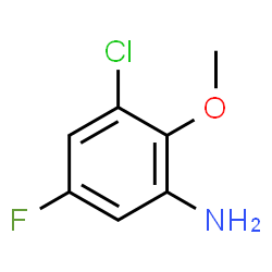 ChemSpider 2D Image | 3-Chloro-5-fluoro-2-methoxyaniline | C7H7ClFNO