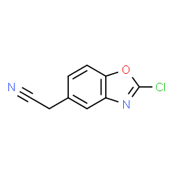 ChemSpider 2D Image | (2-Chloro-1,3-benzoxazol-5-yl)acetonitrile | C9H5ClN2O