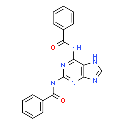 ChemSpider 2D Image | N,N'-7H-Purine-2,6-diyldibenzamide | C19H14N6O2