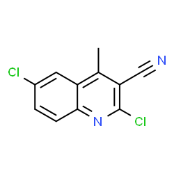 ChemSpider 2D Image | 2,6-Dichloro-4-methyl-3-quinolinecarbonitrile | C11H6Cl2N2