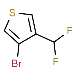 ChemSpider 2D Image | 3-Bromo-4-(difluoromethyl)thiophene | C5H3BrF2S