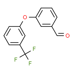 ChemSpider 2D Image | 3-(3-[Trifluoromethyl]phenoxy)benzaldehyde | C14H9F3O2