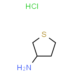 ChemSpider 2D Image | Tetrahydro-3-thiophenamine hydrochloride (1:1) | C4H10ClNS