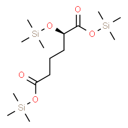 ChemSpider 2D Image | Bis(trimethylsilyl) (2R)-2-[(trimethylsilyl)oxy]hexanedioate | C15H34O5Si3