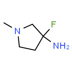 ChemSpider 2D Image | 3-Fluoro-1-methyl-3-pyrrolidinamine | C5H11FN2