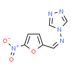 ChemSpider 2D Image | N-((5-Nitro-2-furanyl)methylene)-4H-1,2,4-triazol-4-amine | C7H5N5O3