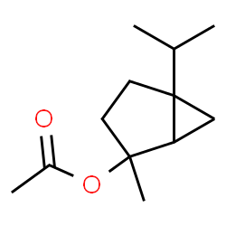 ChemSpider 2D Image | 5-Isopropyl-2-methylbicyclo[3.1.0]hex-2-yl acetate | C12H20O2