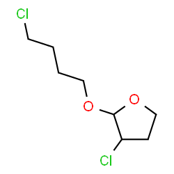 ChemSpider 2D Image | 3-Chloro-2-(4-chlorobutoxy)tetrahydrofuran | C8H14Cl2O2