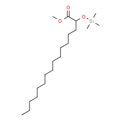 ChemSpider 2D Image | Methyl 2-[(trimethylsilyl)oxy]hexadecanoate | C20H42O3Si