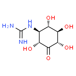 ChemSpider 2D Image | 1D-1-guanidino-1-deoxy-3-dehydro-scyllo-inositol | C7H13N3O5